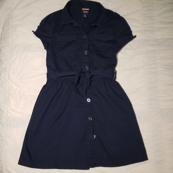 girls button down dress